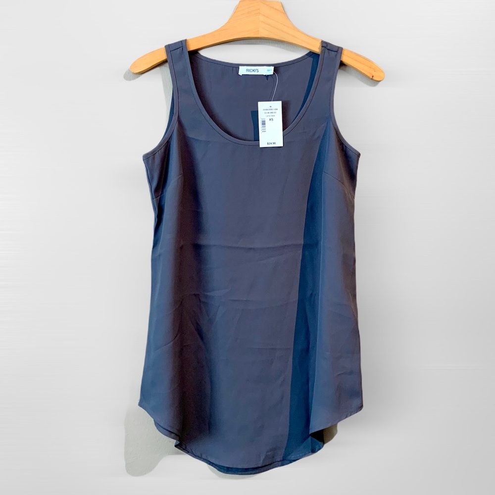 SOLD Ricki’s Sleeveless Tank Top Grey Size XS NWT